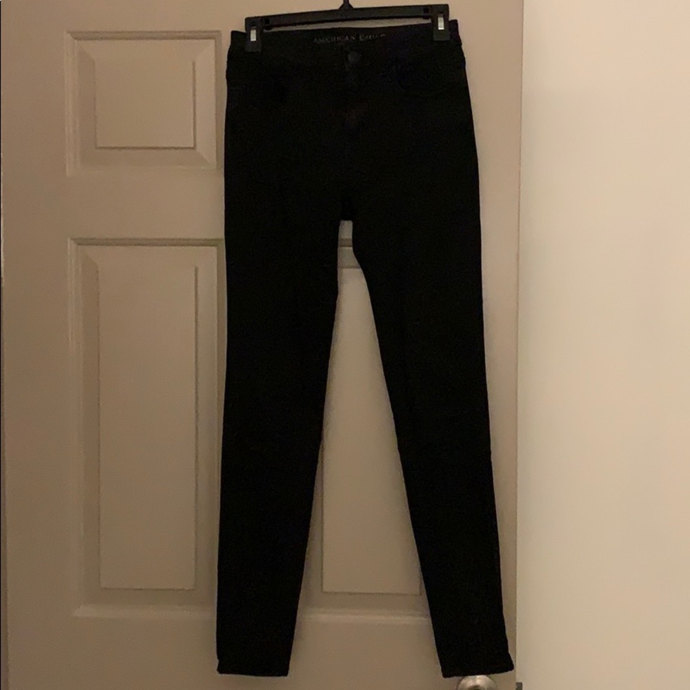 High waisted skinny black jeans